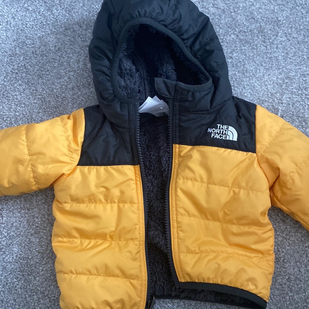 North Face infant reversible coat 3-6 months